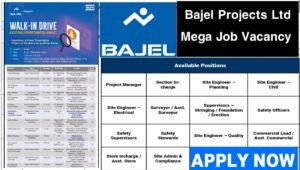 Bajel Projects Ltd Recruitment Drive at Noida