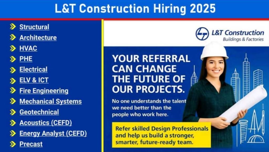 L&T Buildings & Factories Recruitment