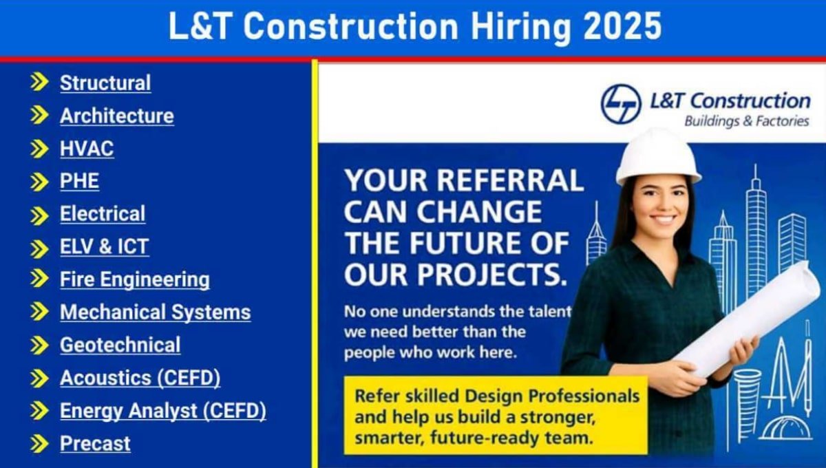 L&T Buildings & Factories Recruitment