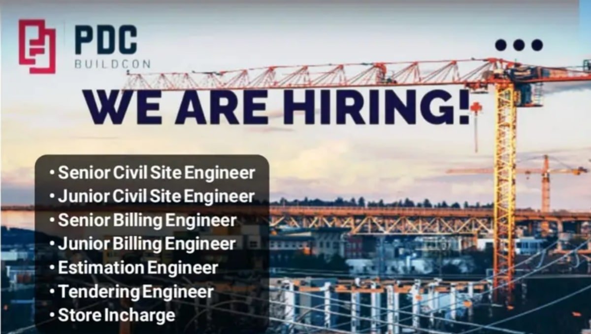 PDC Buildcon Hiring 2025