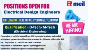 Electrical Design Engineer Jobs at MEIL