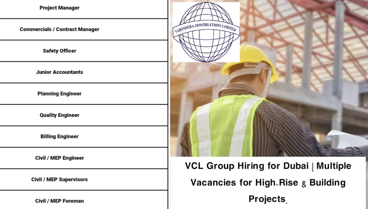 VCL Group Hiring for Dubai