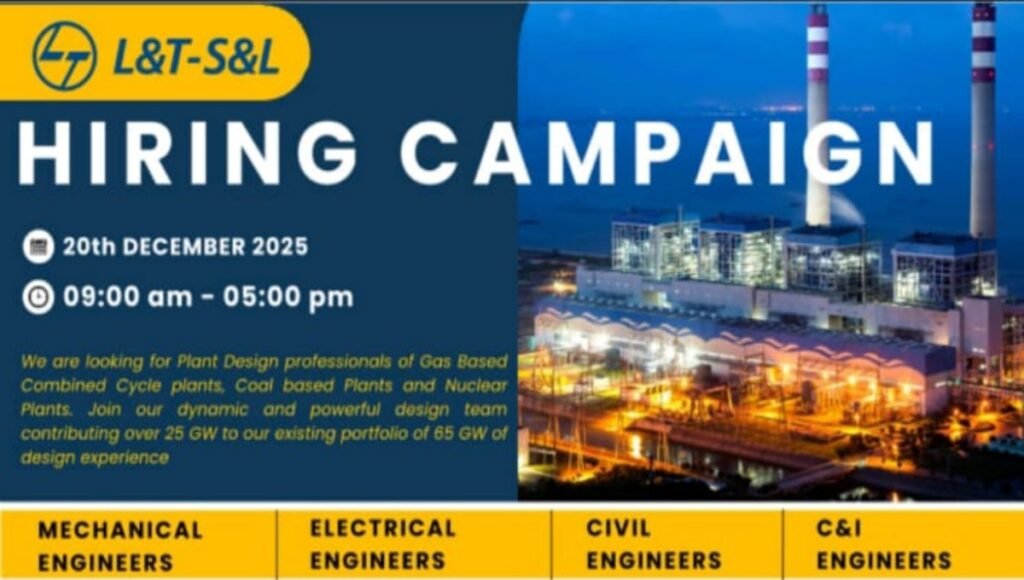 L&T S&L Hiring Campaign 2025