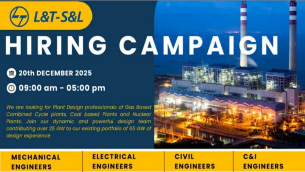 L&T S&L Hiring Campaign 2025