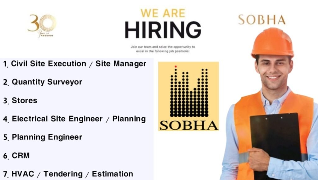 SOBHA Limited Hiring 2025
