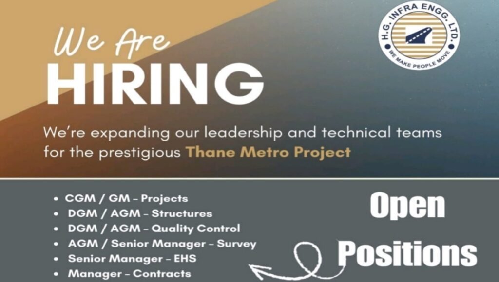 H.G. Infra Engineering Ltd Hiring