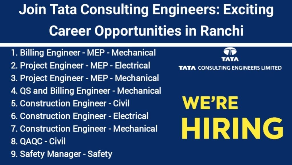 Join Tata Consulting Engineers