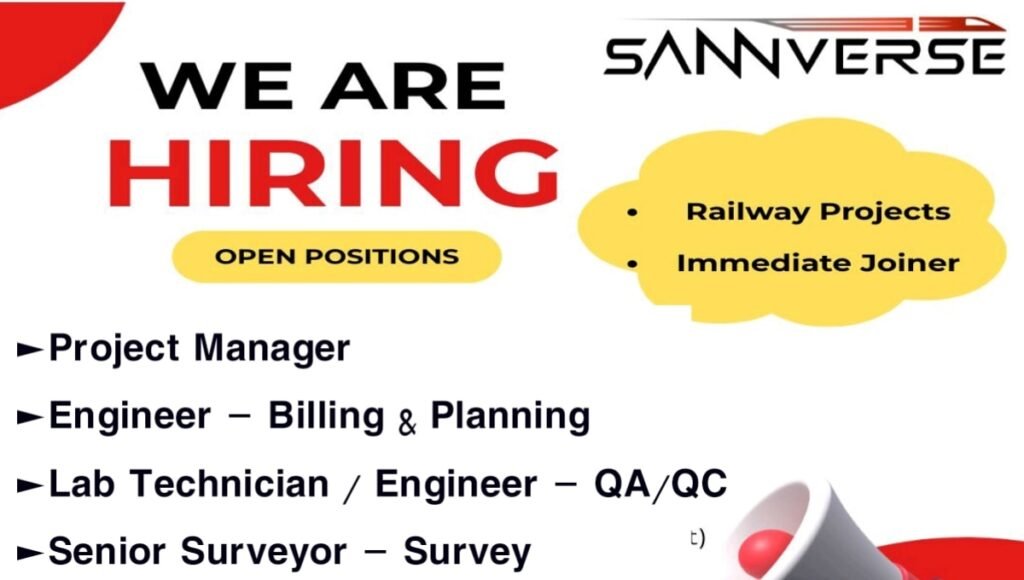 Sannverse Railway Projects Hiring 2025