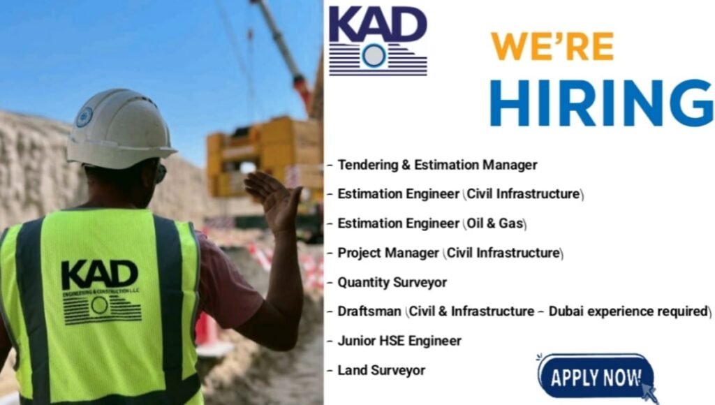 KAD Construction UAE Recruitment 2025
