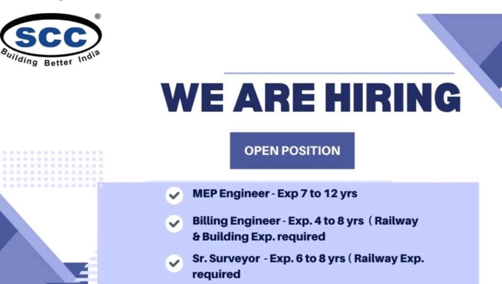 SCC Infrastructure Job Openings