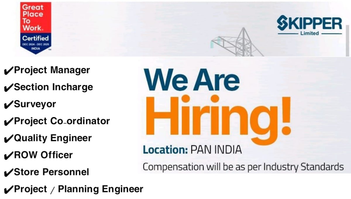 Skipper Limited Recruitment 2026
