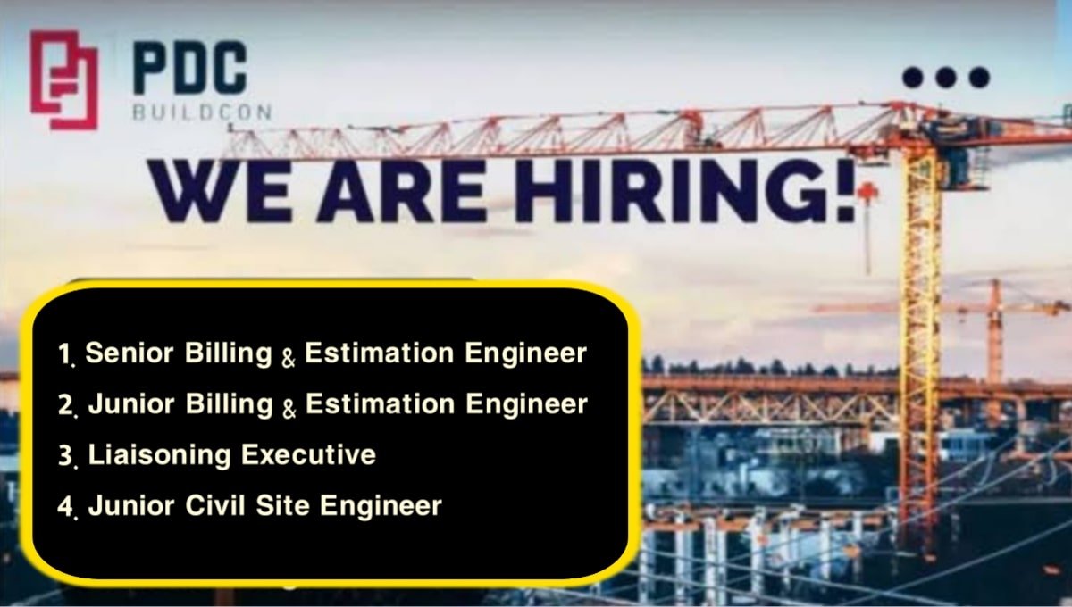 PDC Buildcon Recruitment 2025