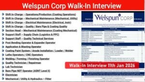 Welspun Corp Recruitment 2026