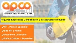 APCO Infratech Pvt Ltd Job Opening 2026