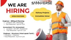 Sannverse Railtech Pvt Ltd Hiring 2026