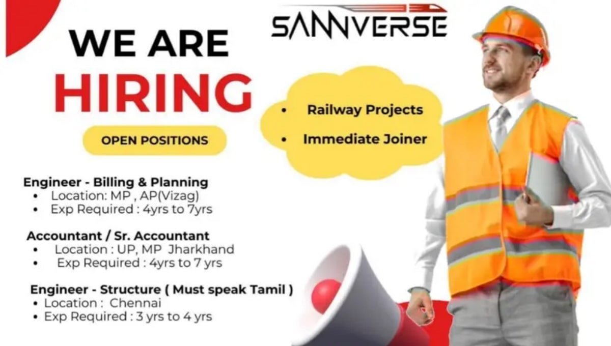 Sannverse Railtech Pvt Ltd Hiring 2026
