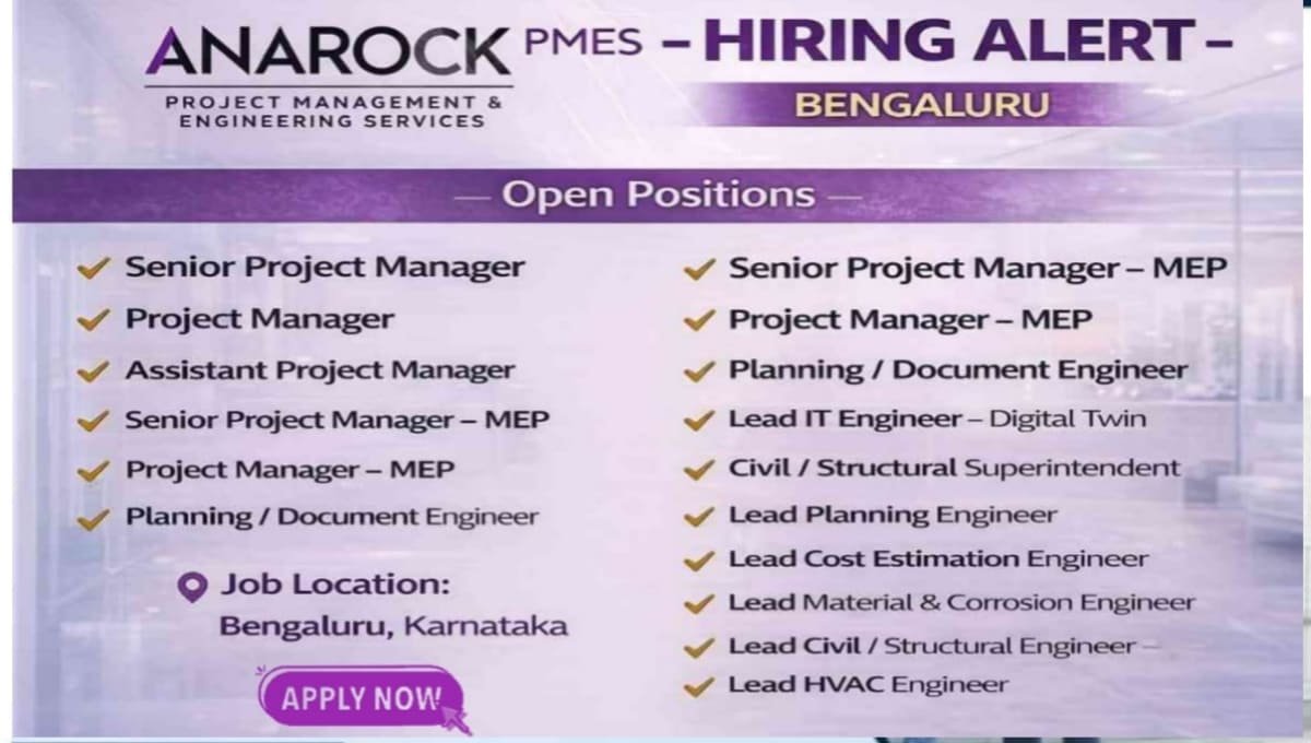ANAROCK Project Management & Engineering Services Hiring