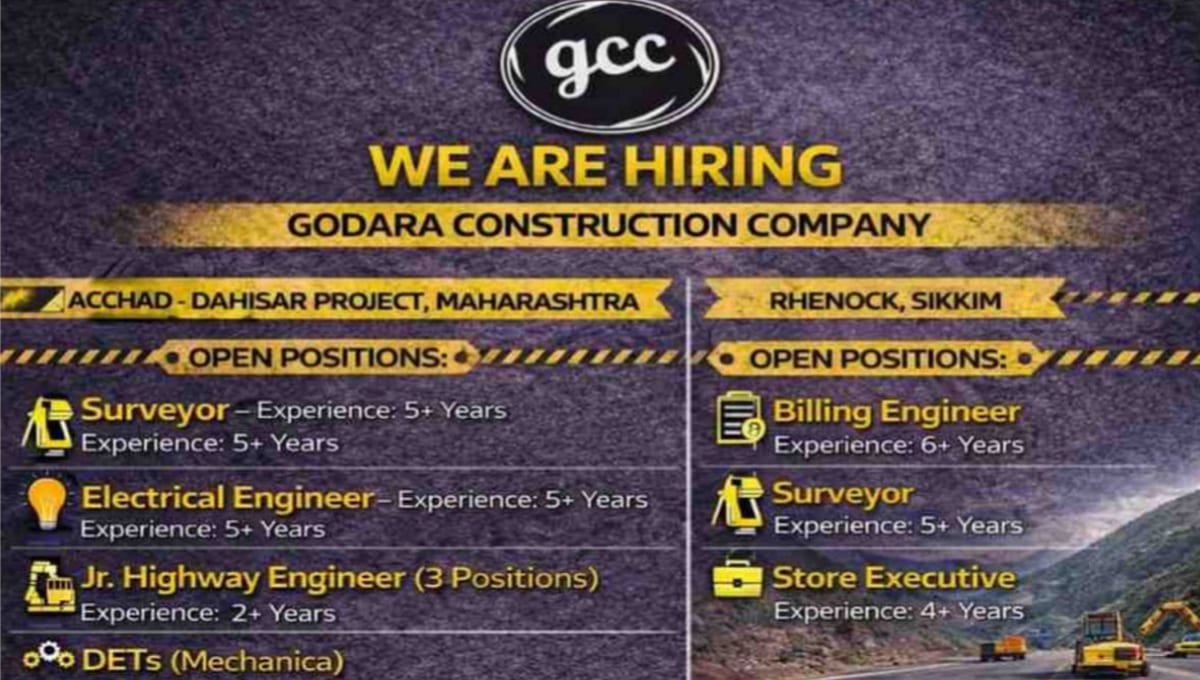Godara Construction Company Recruitment 2026