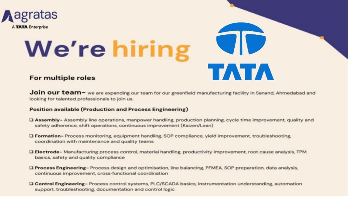 Tata Agratas Careers 2026