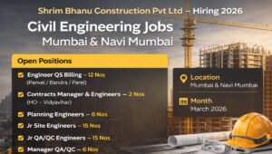 Bhanu Construction Pvt Ltd Hiring