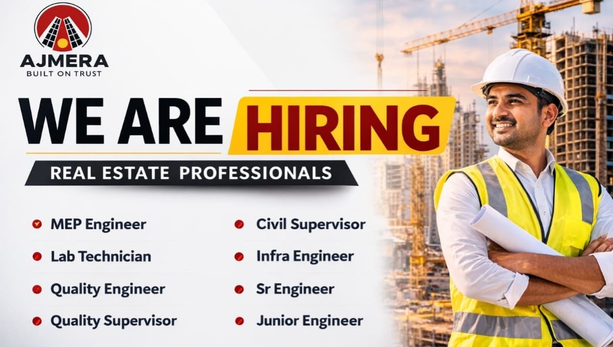 Ajmera Realty & Infra India Ltd Hiring