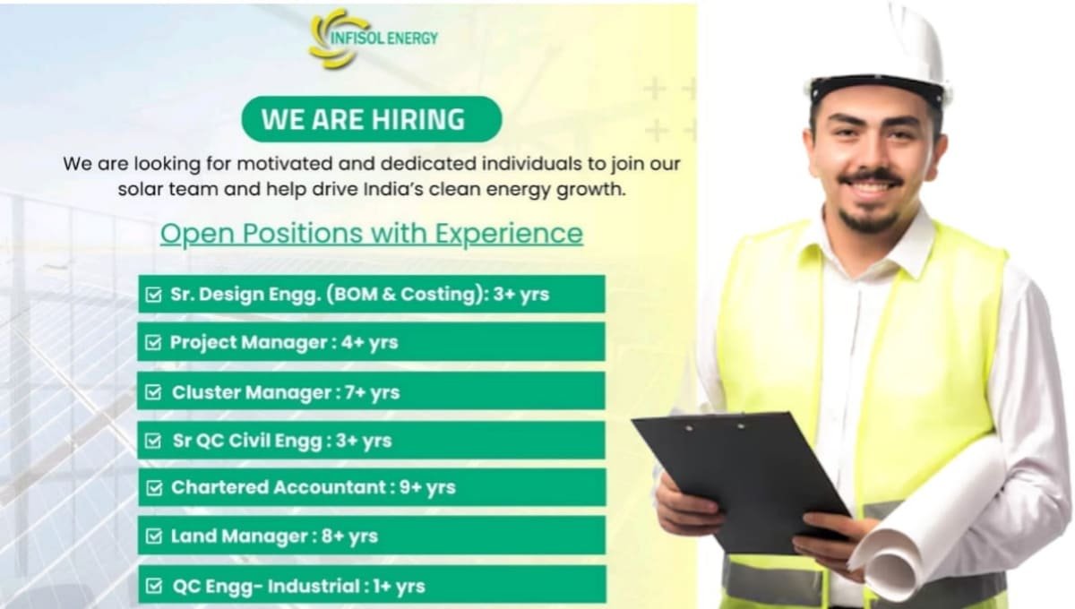 InfiSol Energy Limited Hiring 2026