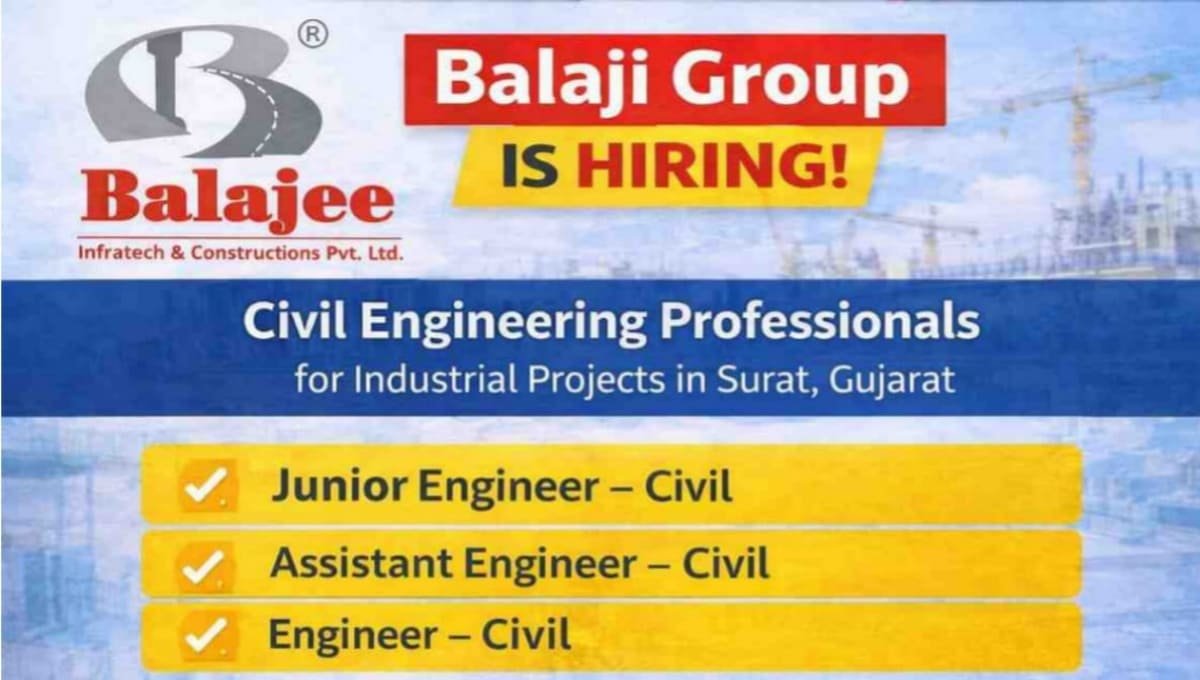 Balajee Group Recruitment 2026