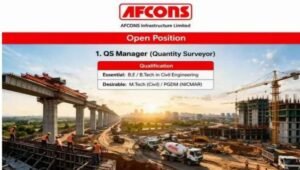 Afcons Infrastructure Ltd Hiring
