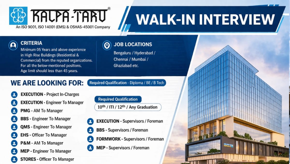 Kalpataru Projects Walk-In Drive 2026