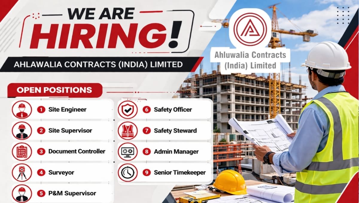 Ahluwalia Contracts India Job Vacancy
