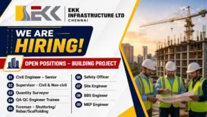 EKK Infrastructure Ltd Vacancy 2026