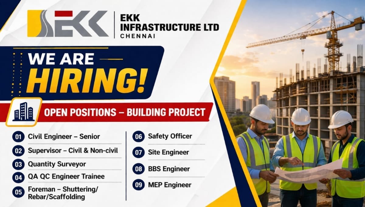 EKK Infrastructure Ltd Vacancy 2026