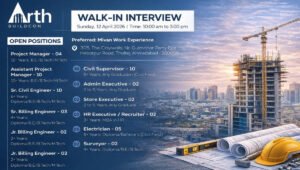 Arth Buildcon Walk-in Interview 2026