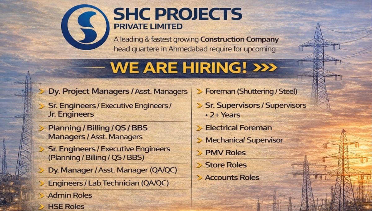 SHC Projects Hiring 2026
