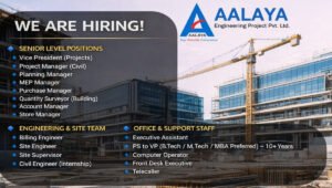 Aalaya Engineering Pvt Ltd Hiring 2026