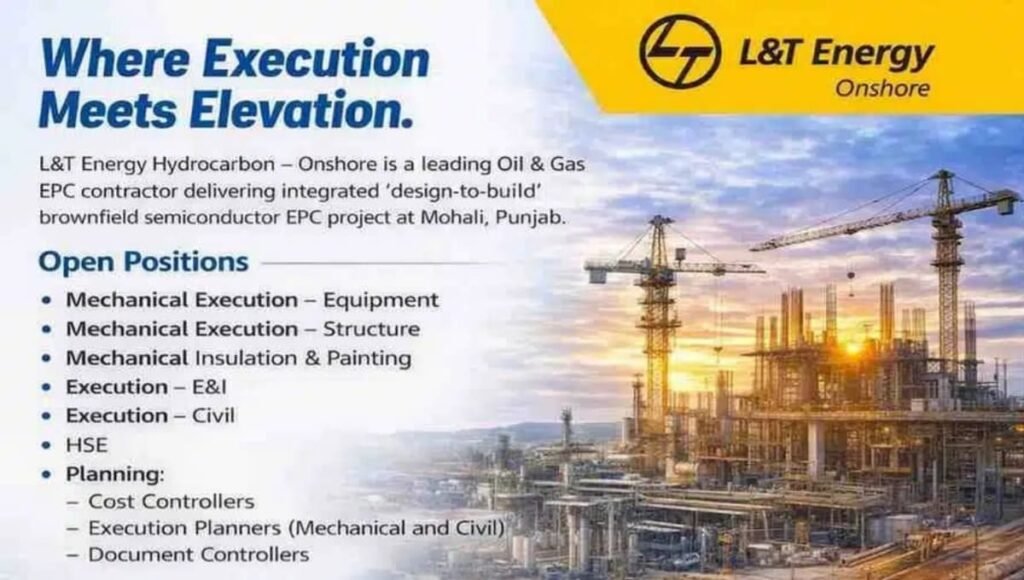 L&T Energy Hydrocarbon Recruitment 2026