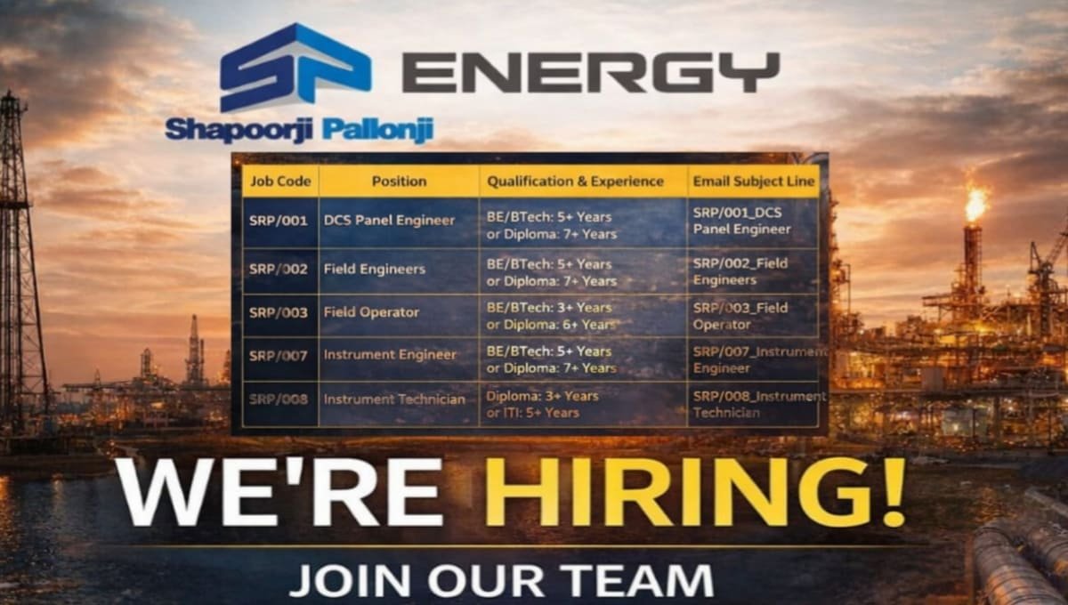 Shapoorji Pallonji Energy Job Vacancy