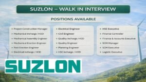 Suzlon Walk-In Interview 2026