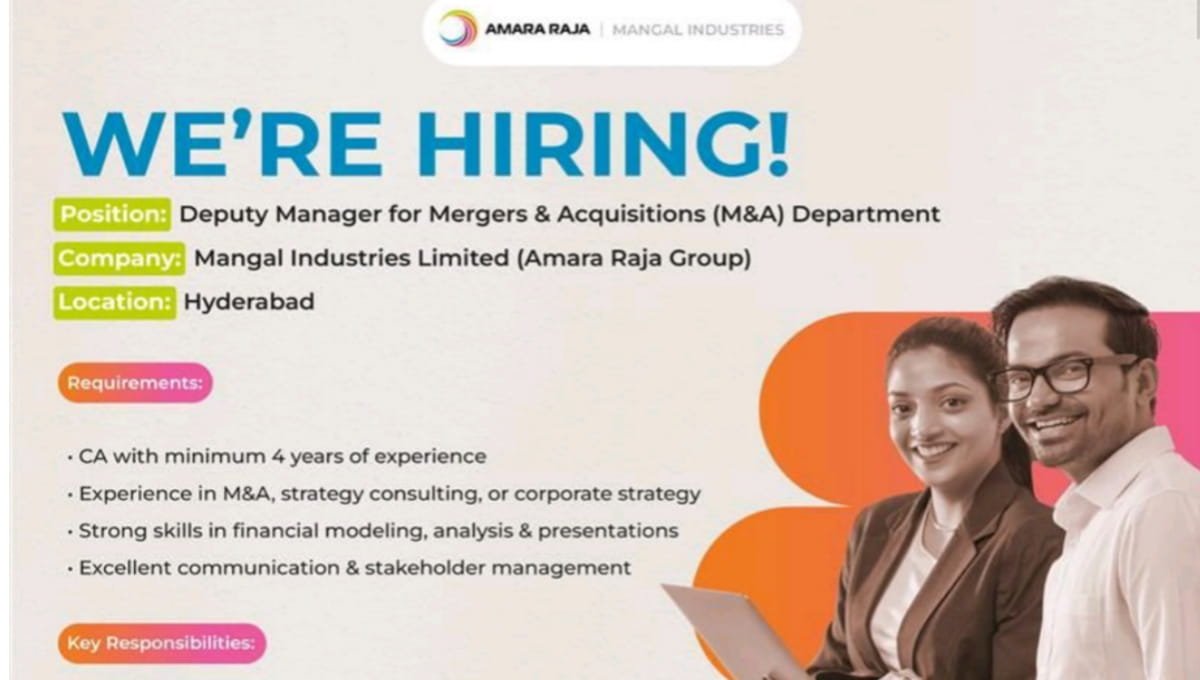 Amara Raja Group Hiring