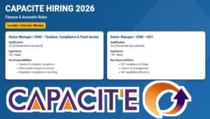 Capacite Infraprojects Hiring 2026