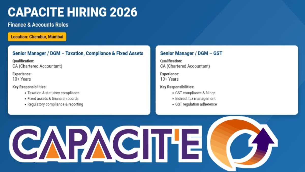Capacite Infraprojects Hiring 2026