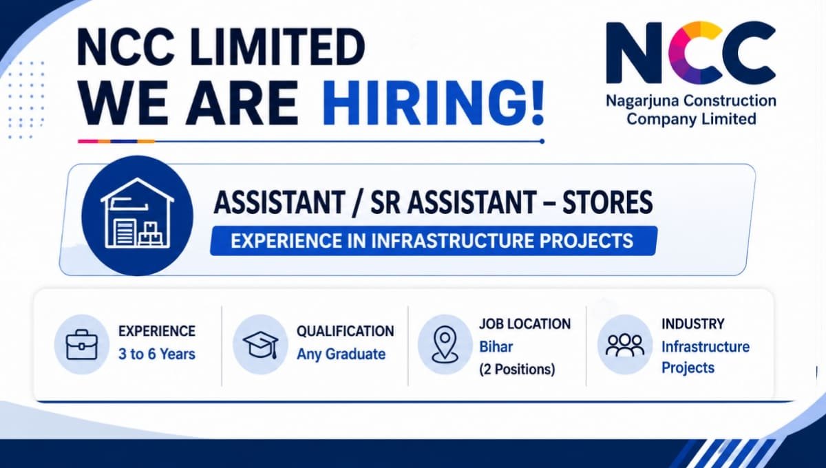 NCC Limited Recruitment 2026