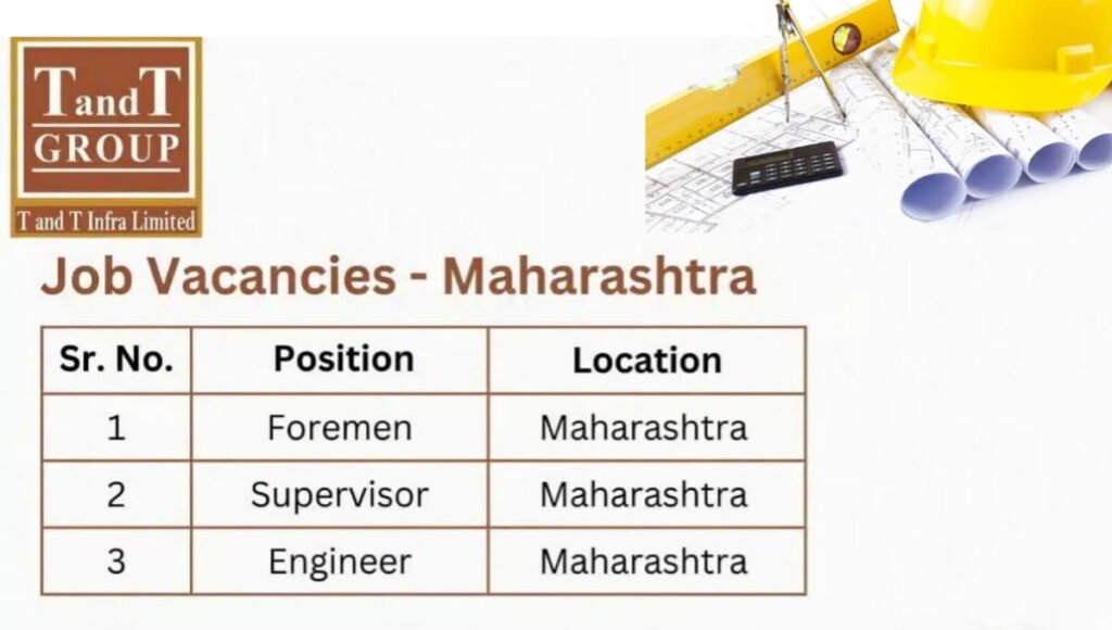 T And T Infra Ltd Careers