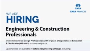 Tata Projects We Are Hiring