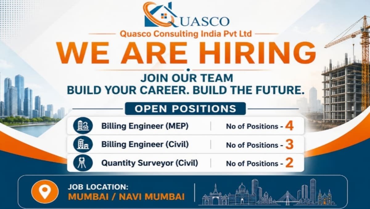 QUASCO Consulting India Pvt Ltd Hiring