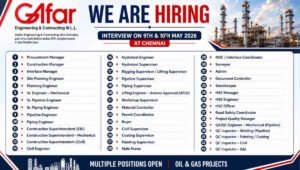 Galfar Engineering Walk-In Interview 2026