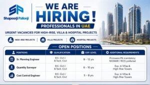Shapoorji Pallonji Recruitment Urgent Vacancies
