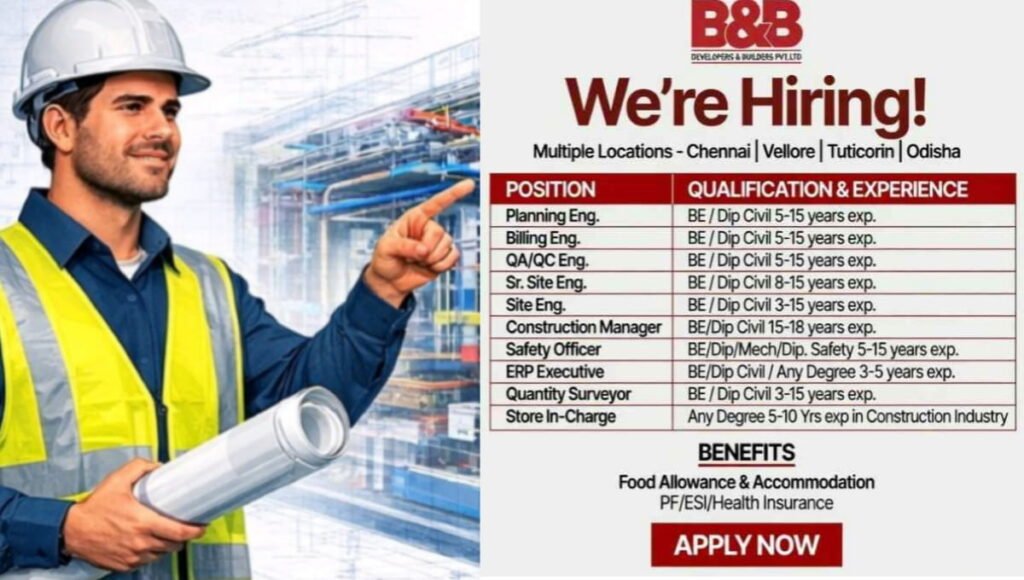 B&B Developers Hiring 2026