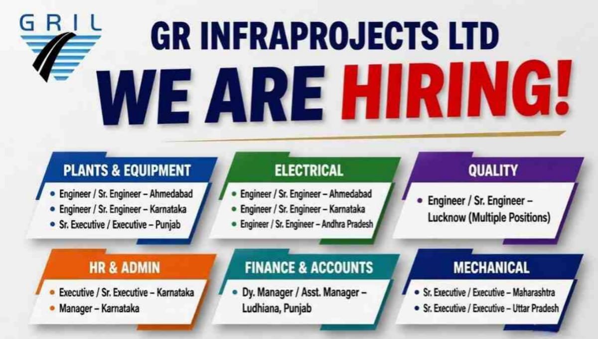 GR Infraprojects Ltd Vacancy 2026