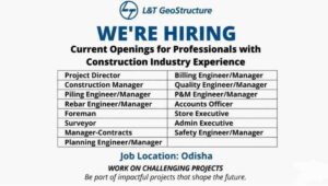L&T GeoStructure Recruitment 2026